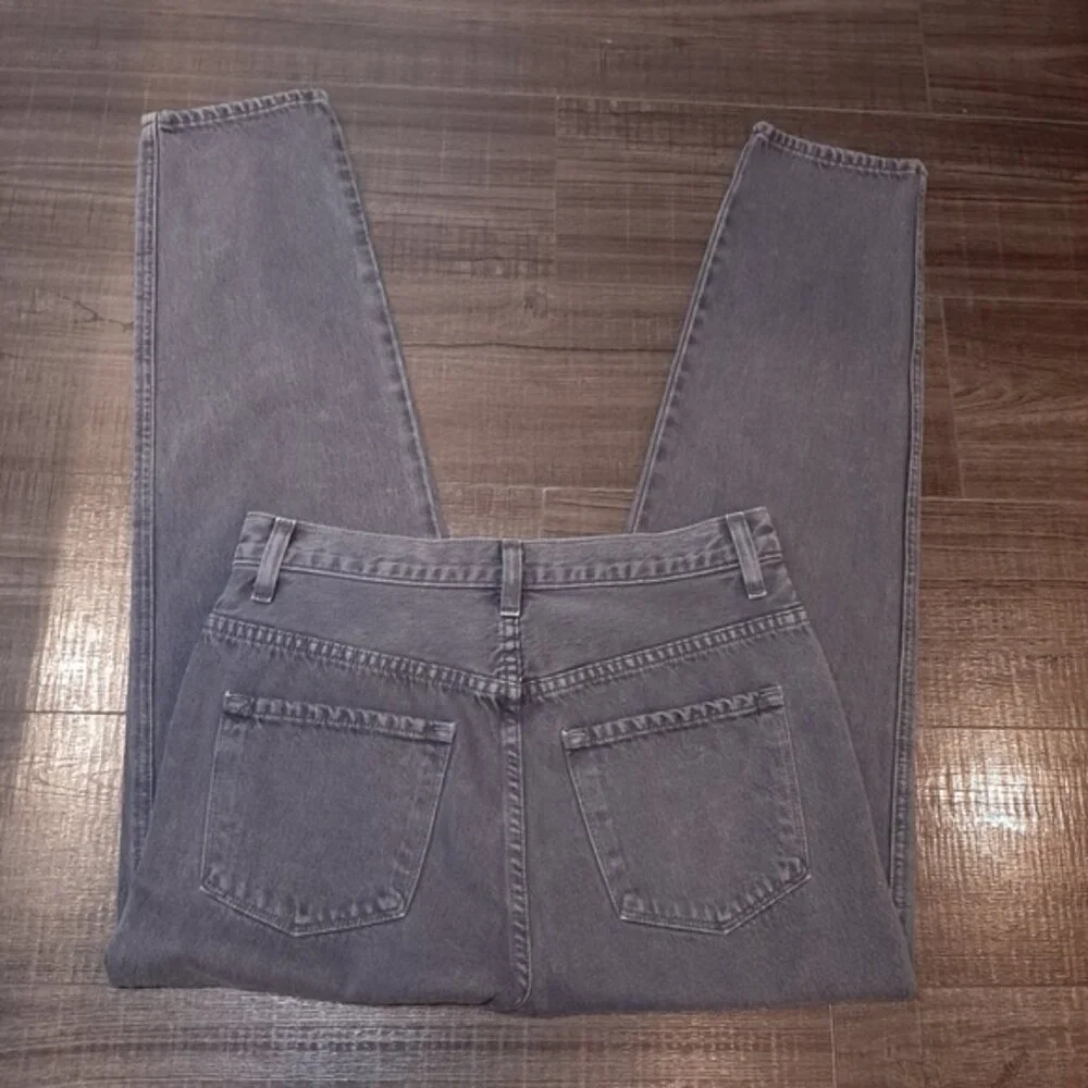 J Brand Heather Button Fly Jeans High Rise Mom Straight Cropped Haven Size 27 - Picture 12 of 15